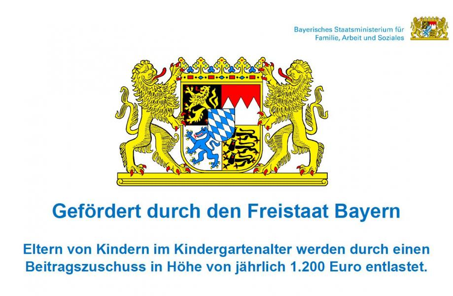 Förderung durch den Freistaat Bayern